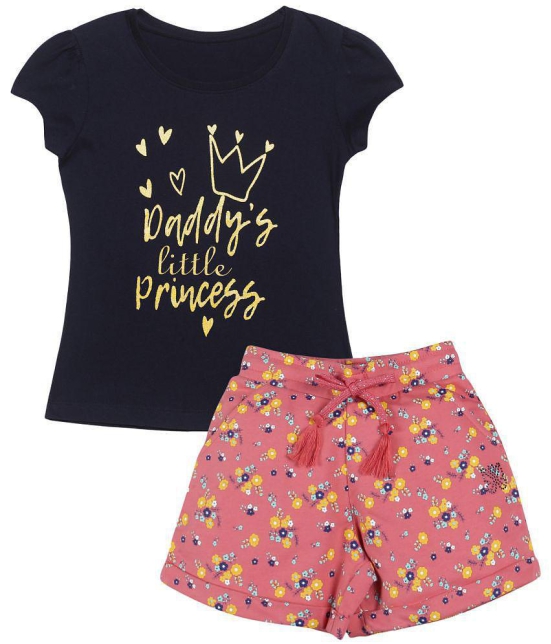 Plum Tree Girls Little Princess Print T-shirt and short set - None