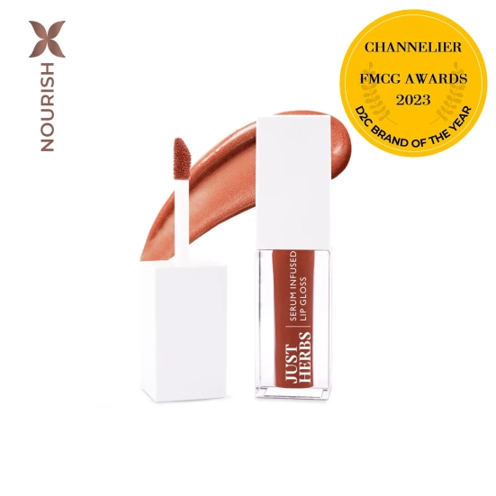 Serum-infused Lip Gloss with Mango Butter and Jojoba Oil - 3 ml 05-Peachy-Glow