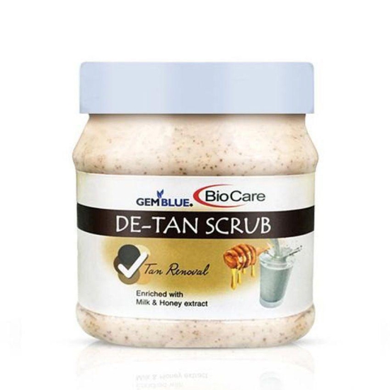 Biocare Gemblue De-Tan Scrub With Milk & Honey 500 gm