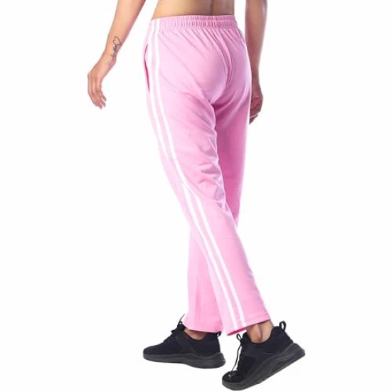 London Hills Womens Cotton Blend Regular Fit Joggers Track Pants for Women Striped Track Pants