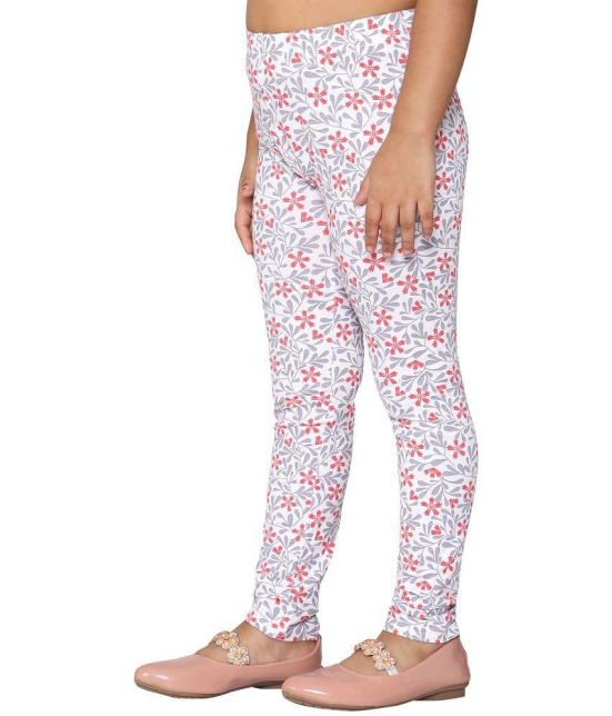 2K KIDS Girls Ankle Legging Viscose All Over Printed  (Pink Flower,910Y) - Pack Of 1 (2KGALVAOP_PF_910Y) - None