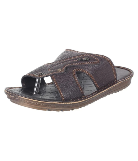 Aerowalk - Brown  Leather slipper - 6