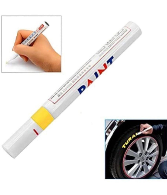 Sipa Permanent Paint Marker Pen - White Color - Oil based ink, Write on any  (Set of 1, White)