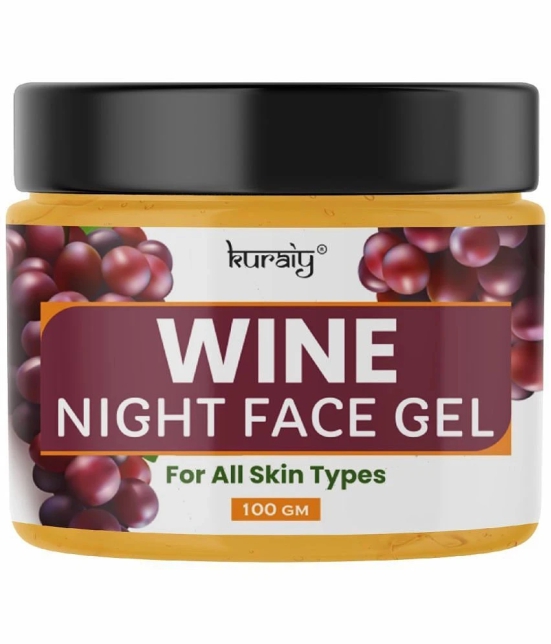 KURAIY Wine Night Face Gel Suitable for All Skin Types 100g Pack of 1