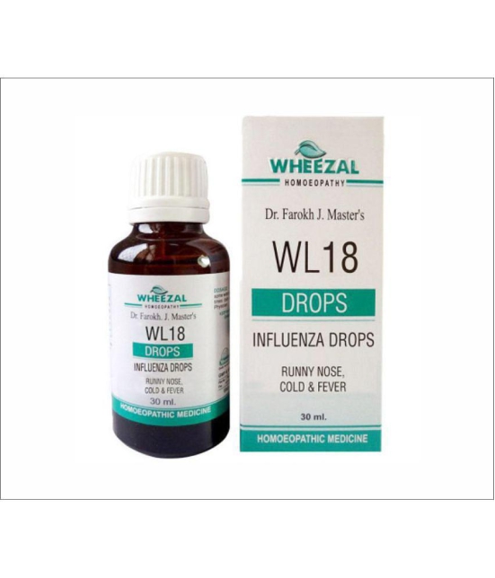 Wheezal WL-18 Influenza Drops (30ml) (PACK OF TWO Drops 30 ml