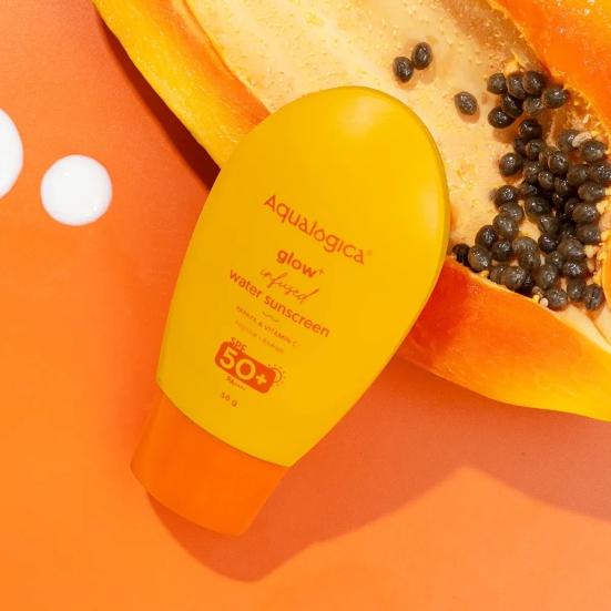 Glow+ Infused Water Sunscreen with Papaya & Vitamin C