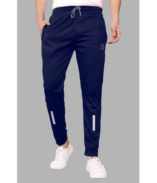 Anand Navy Blue Lycra Mens Joggers ( Pack of 1 ) - None