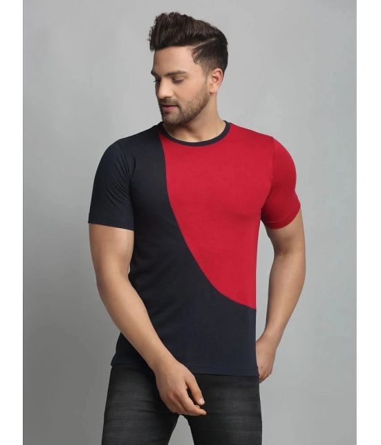 Rigo - Navy Blue Cotton Slim Fit Mens T-Shirt ( Pack of 1 ) - None