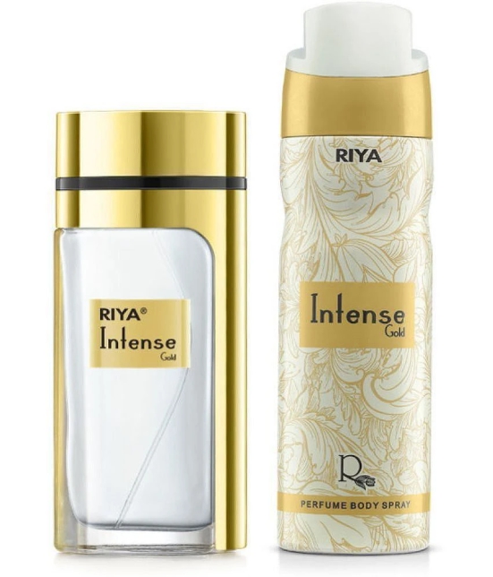 Riya Intense Gold Perfume Body Spray for Unisex 280 ml ( Pack of 2 )