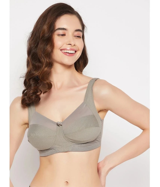 Clovia - Grey Melange Cotton Non Padded Womens Everyday Bra ( Pack of 1 ) - None