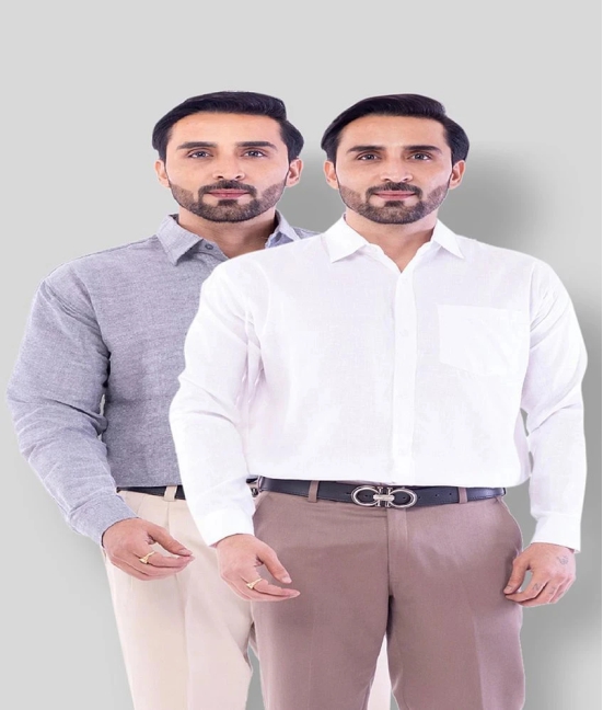 DESHBANDHU DBK - Multicolor Cotton Regular Fit Mens Casual Shirt (Pack of 2 ) - None