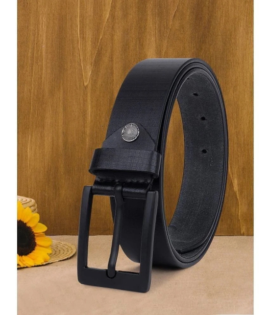 Loopa - Black 100% Leather Mens Formal Belt ( Pack of 1 ) - None