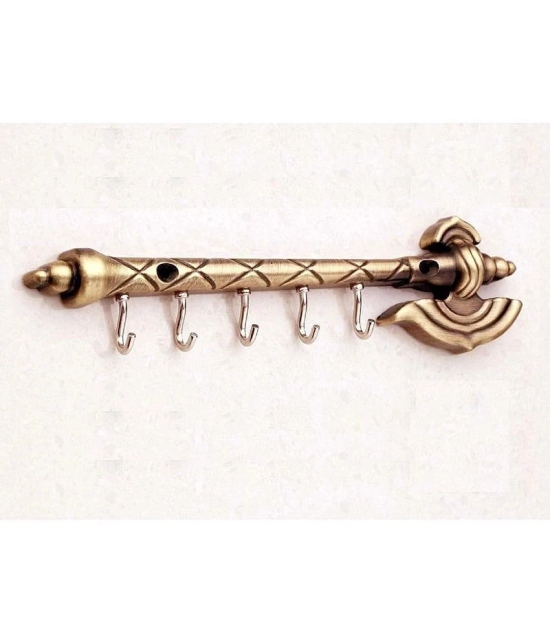 JaipurCrafts Gold Brass Key Holder - Pack of 1