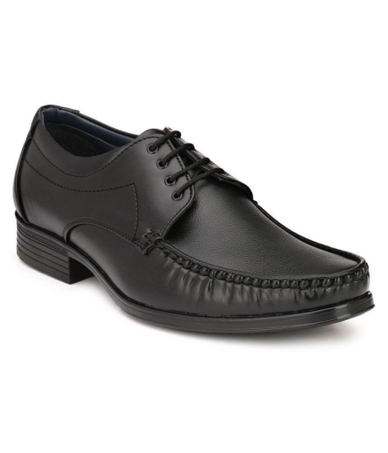 Leeport - Black Mens Oxford Formal Shoes - None