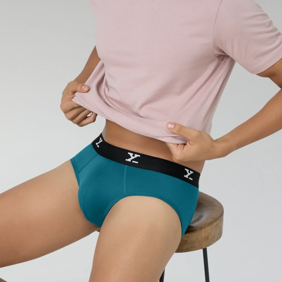 Ace Modal Briefs Aqua Blue S