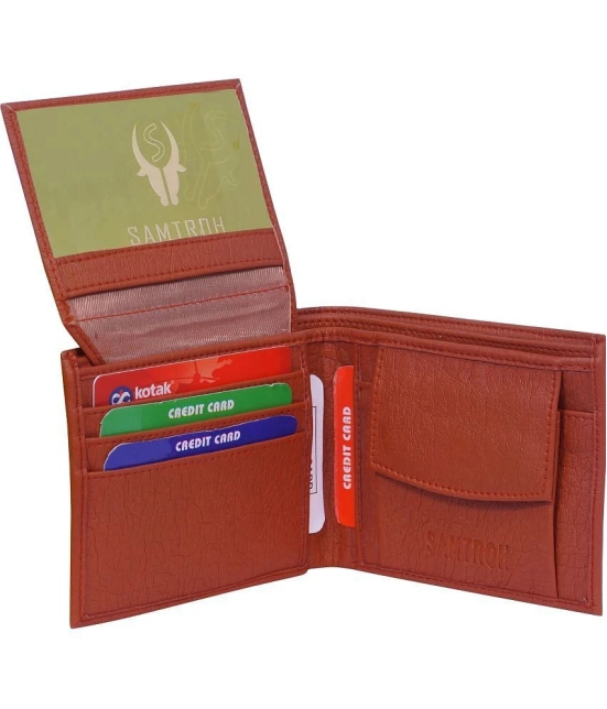 samtroh - PU TAN Mens Regular Wallet ( Pack of 1 ) - Tan