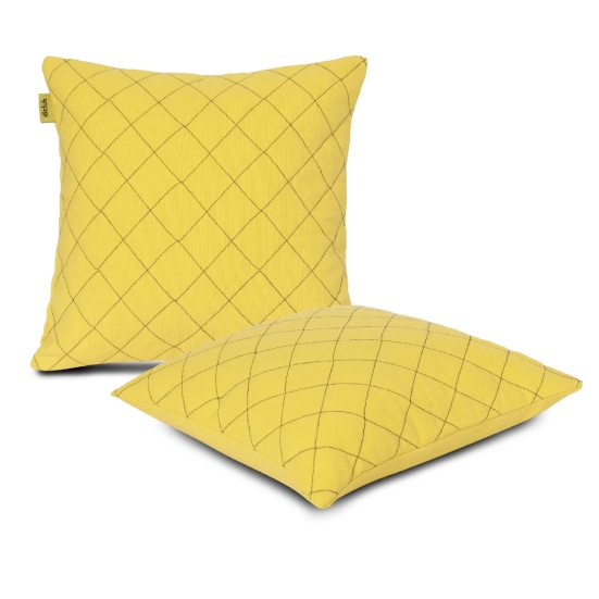 Plush Quilted Cushion Cover | Large | SET OF 2 | 18x18