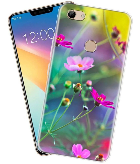 NBOX - Multicolor Silicon Printed Back Cover Compatible For Vivo Y83 ( Pack of 1 )