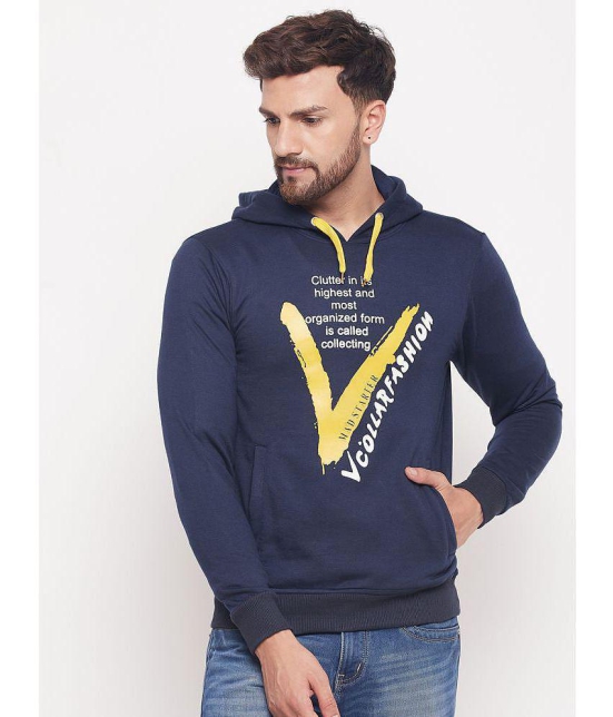 Lycos - Navy Fleece Regular Fit Men's Sweatshirt ( Pack of 1 ) - None