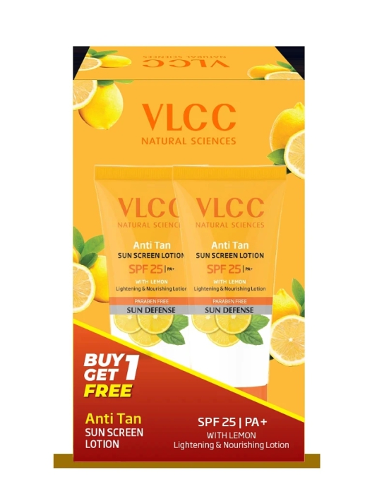 VLCC Anti Tan Sun Screen Lotion SPF 25 PA+ 300 ml Buy One Get One