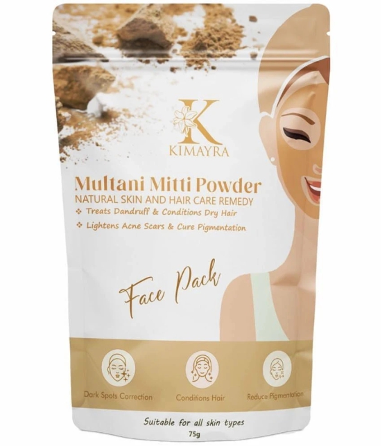 Kimayra Pure & Natural Multani Mitti Powder| Bentonite Clay |Great For Hair, Face, Skin