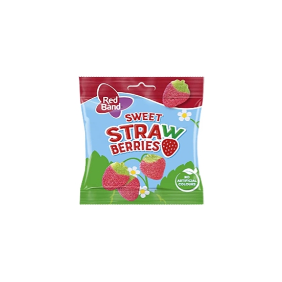 Jelly Bean Red Band Sweet Strawberry, 100 Gm