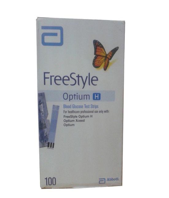 Abbott Freestyle Optium H 100strips Optium Glucose Meters Expiry Dec 2023