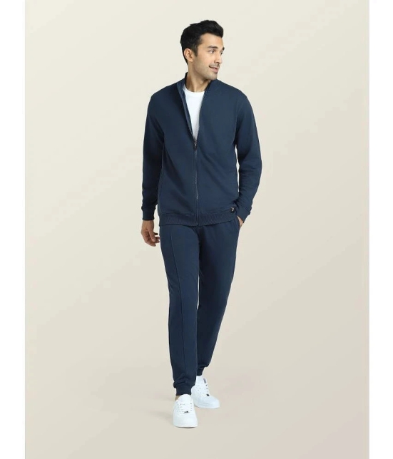 XYXX - Blue Cotton Blend Regular Fit Mens Tracksuit ( Pack of 1 ) - XL