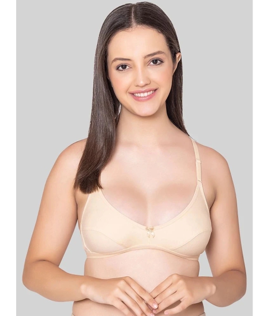 Bodycare Beige Cotton Blend Lightly Padded Womens Everyday Bra ( Pack of 1 ) - None