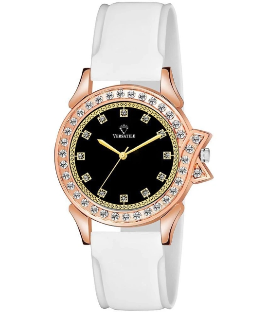 Versatile - White Silicon Analog Womens Watch