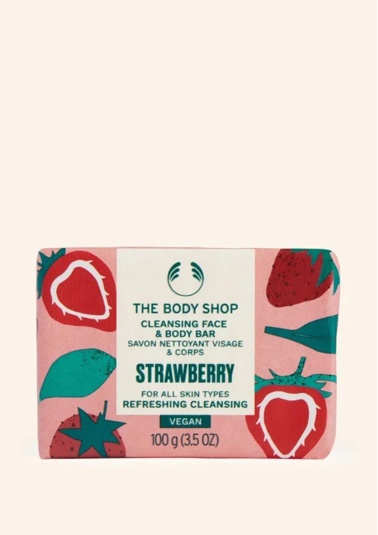 Strawberry Cleansing Face & Body Bar 100G