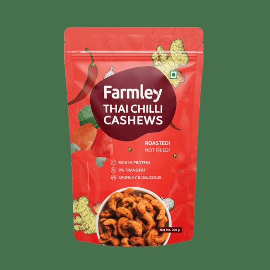 Farmley Thai Chilli Roasted Cashews 200g