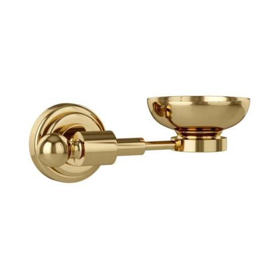 Jaquar Soap Dish Holder Queens Series AQN-GDS-7731 - Gold Dust Finish