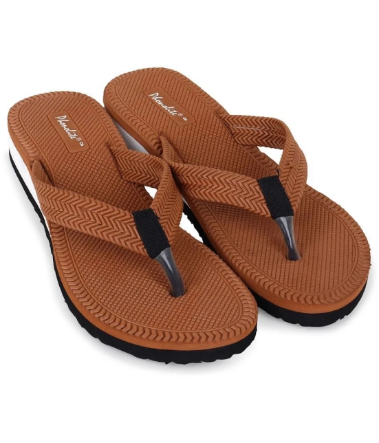 Phonolite Brown Womens Thong Flip Flop - None