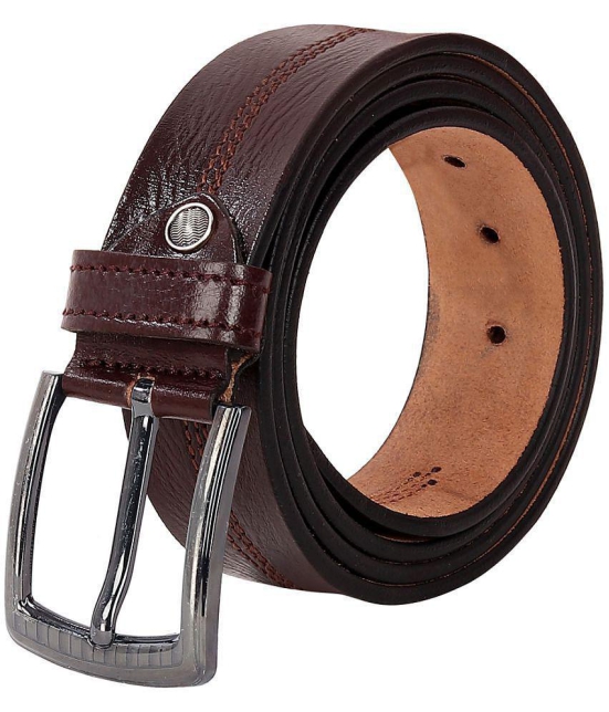 Leather World - Leather Men's Casual Belt ( Pack of 1 ) - None