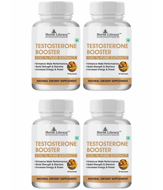 Herbs Testosterone Supplement Improve Overall Health, 60 Capsules each (Pack of 4)