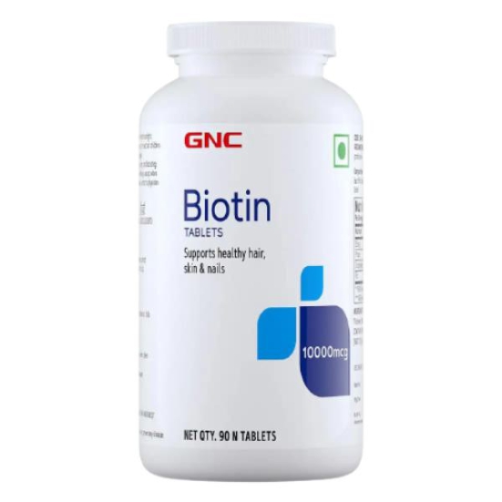 GNC Biotin 10000mcg Tablets  (90 Tablets)