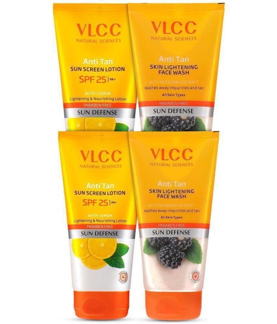 VLCC Anti - Tan Lightening Face wash & Ani Tan Sunscreen Lotion