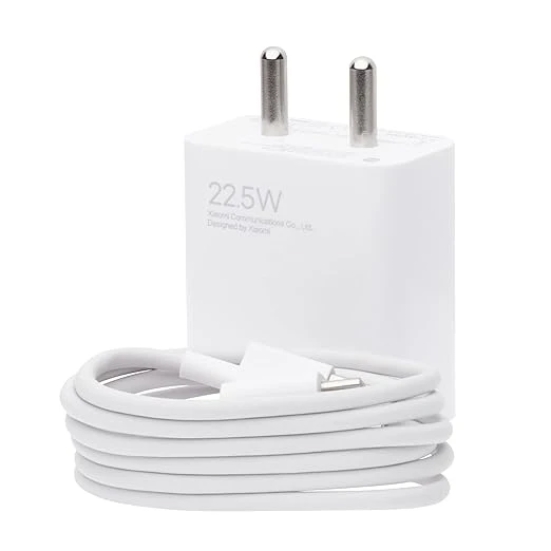 Xiaomi 22.5W Fast Charger Combo With TypeC Cable (White)