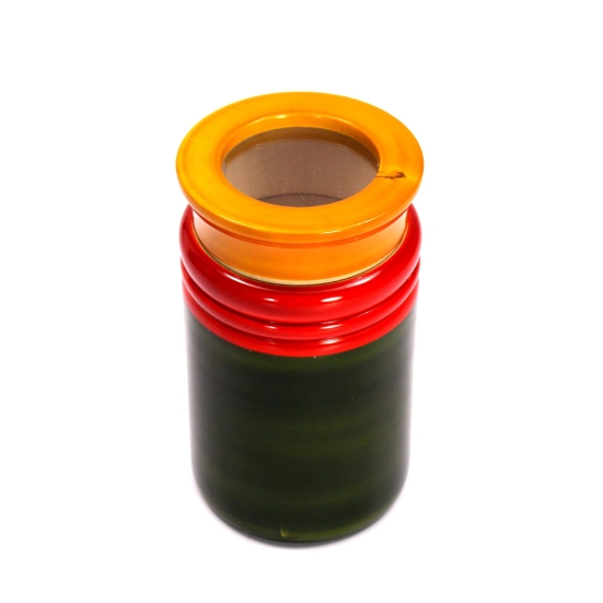 Channapatna Wooden Utility Jar with Transparent Lid - Large | Channapatna Products-