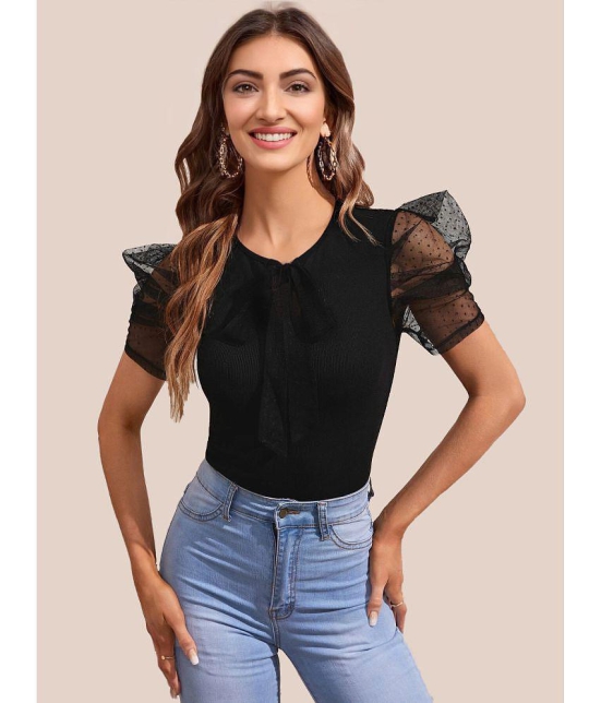 Sheetal associates - Black Polyester Women's Regular Top ( Pack of 1 ) - None