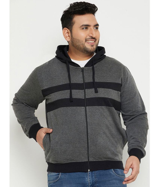 AUSTIVO Fleece Hooded Mens Sweatshirt - Grey ( Pack of 1 ) - None