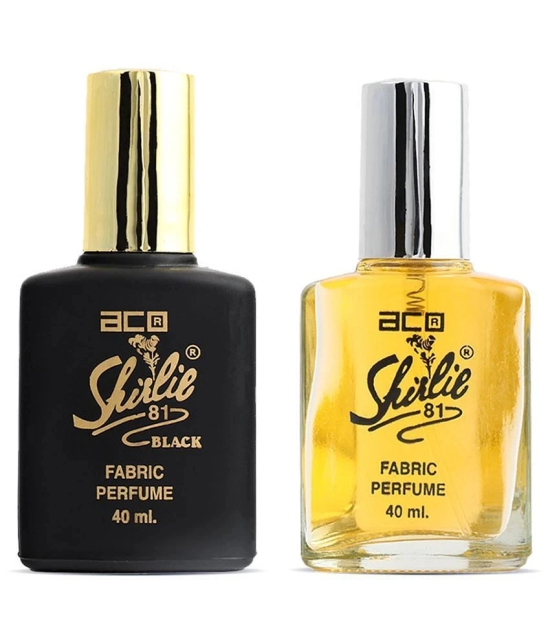 Aco Set of 2 Perfume, Shirlie81 & Shirlie81 Black For Men & Women, 40ml Each