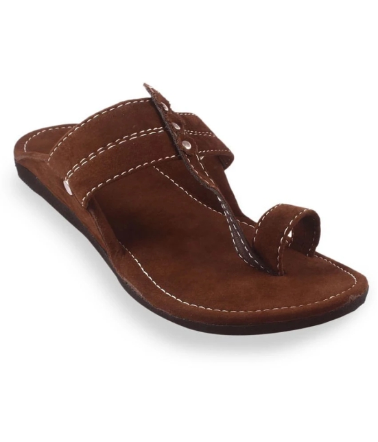 Anjaneya Creations Brown Mens Kolhapuris - None