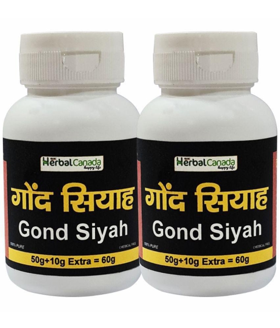 Harc Herbal Canada Gond Siyah (Kala Gond) - Pure & Natural Plant based product 60 gm Pack of 2