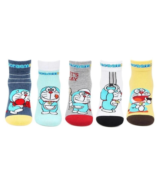 Kids Doremon Boys Socks by Bonjour-Pack Of 5 - 12-24 Months