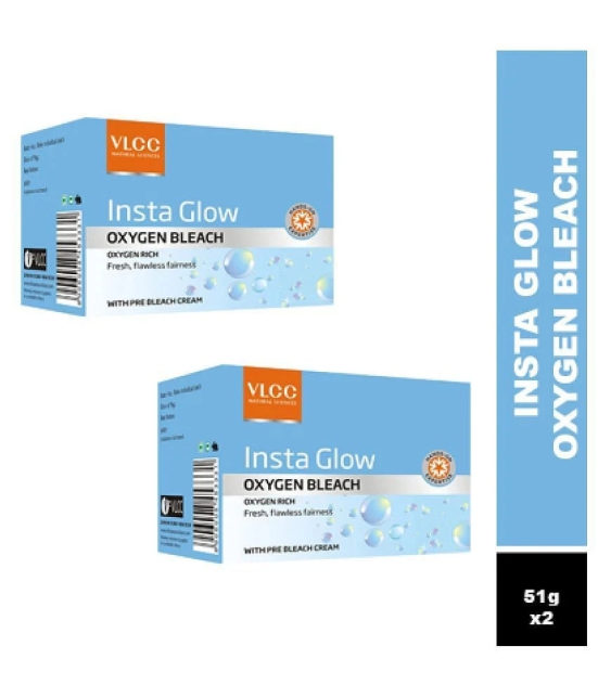 VLCC Insta Glow Oxygen Bleach 51 g (Pack of 2)