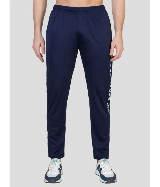 Zeffit - Navy Lycra Mens Trackpants ( Pack of 1 ) - None