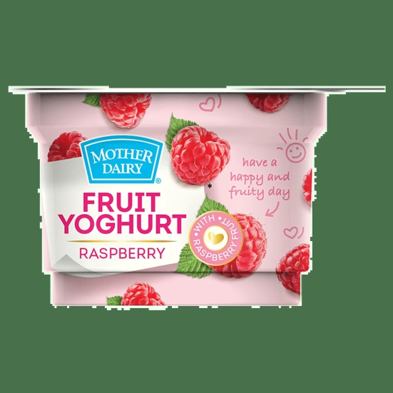 Dairy Tales Raspberry Greek Yogurt, 100 gms