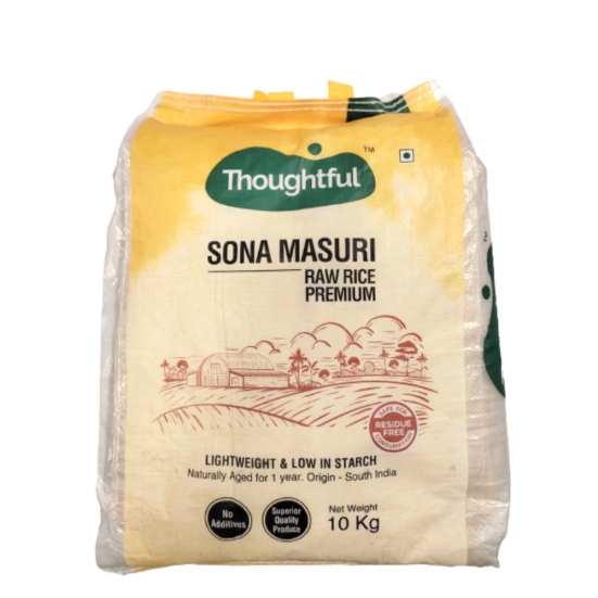 Namdhari Thoughtful Sona Masuri Raw Rice Prm, 10 Kg